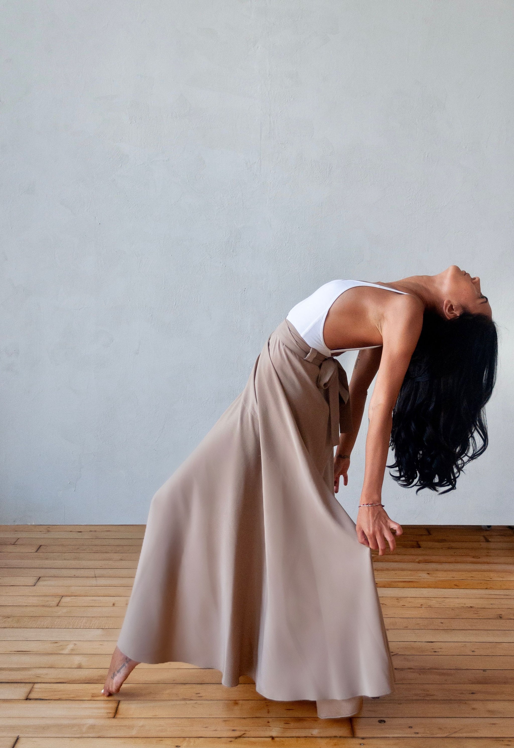 Bed&Breakfast Silk Crape Skirt